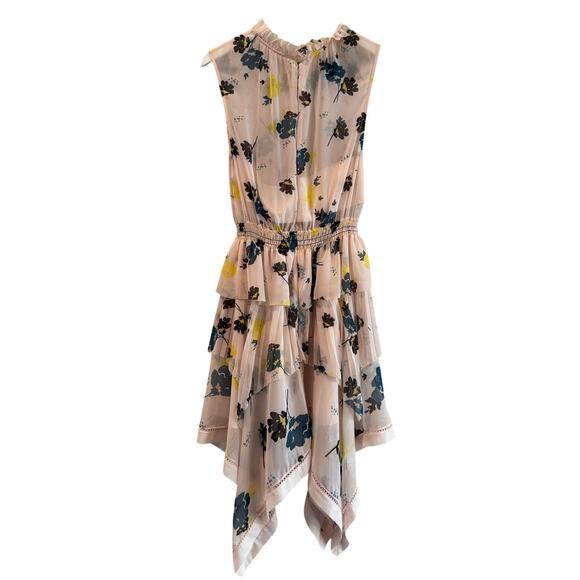 Self-Portrait Graphic Print Floral Dress Pink - Picture 5 of 11